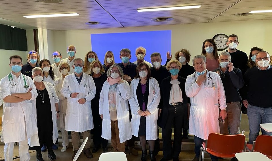 Foto del gruppo dellospedale presente oggi al Convegno