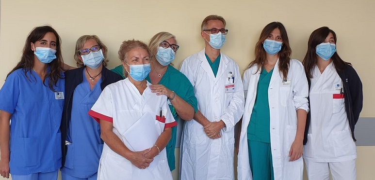 Equipe medica che ha operato sabato