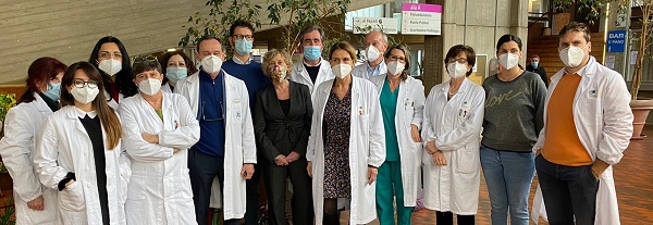 nella foto il team multisciplinare dei 15 professionisti